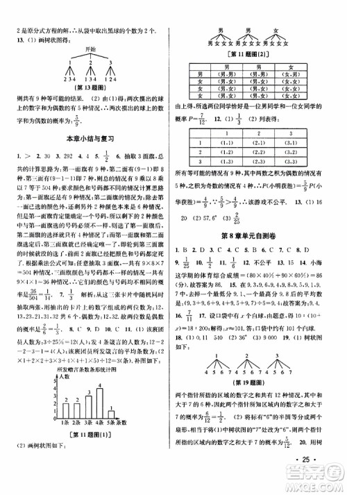 2019年百分百训练九年级下册数学江苏版参考答案 2019年百分百训练九年级下册数学江苏版参考答案