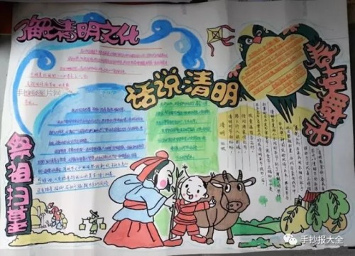 清明节手抄报 关于清明节手抄报素材 清明节手抄报 关于清明节手抄报素材