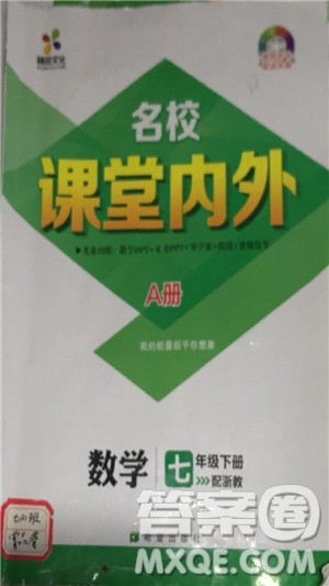 梯田文化2019年七年级下册数学名校课堂内外浙教版参考答案