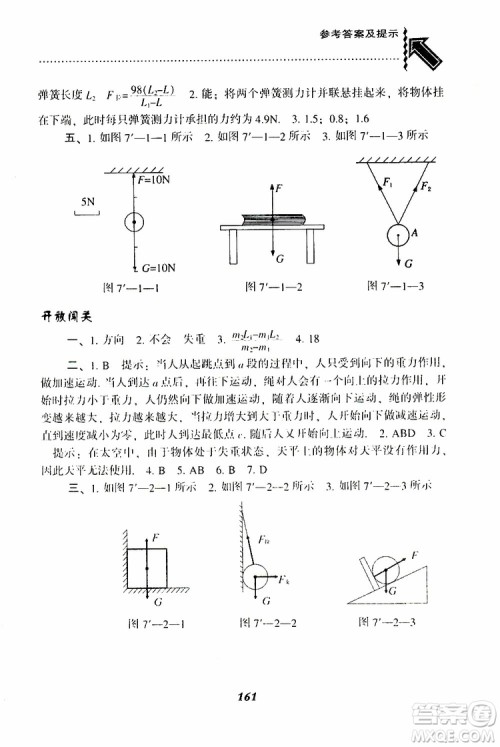 2019年尖子生题库八年级下册物理人教版R版参考答案