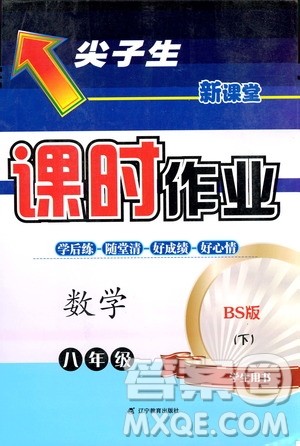 2019年尖子生新课堂课时作业数学八年级下BS版北师版参考答案 2019年尖子生新课堂课时作业数学八年级下BS版北师版参考答案