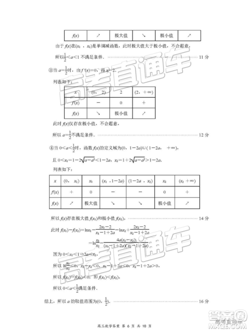2019年3月南京、盐城二模数学参考答案