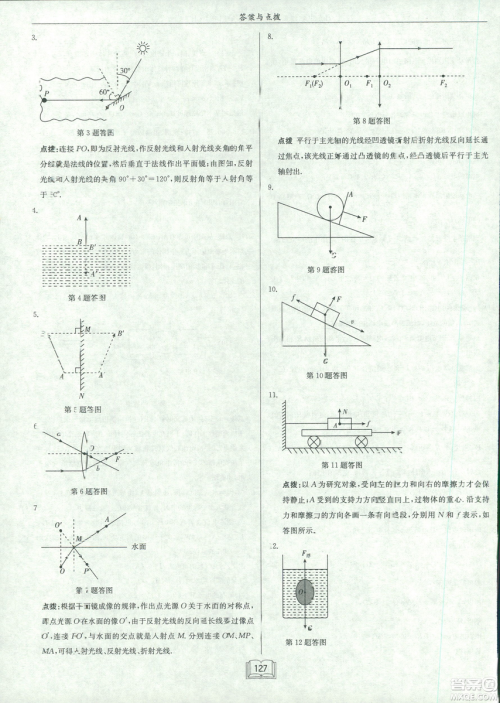 2019春启东中学作业本九年级下册物理人教版参考答案