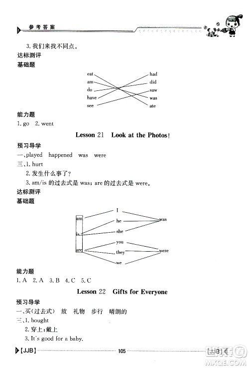 金太阳教育2019新版金太阳导学案五年级英语下册人教版参考答案