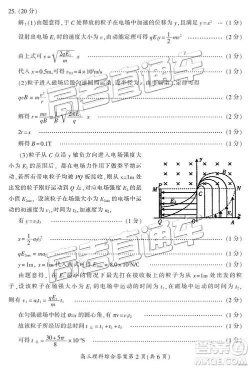 2019年3月郴州二模高三文理综试题及答案