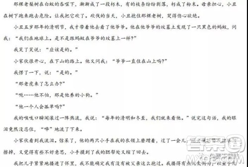 2019年河北省衡水中学高三年级八调考试语文答案 2019年河北省衡水中学高三年级八调考试语文答案