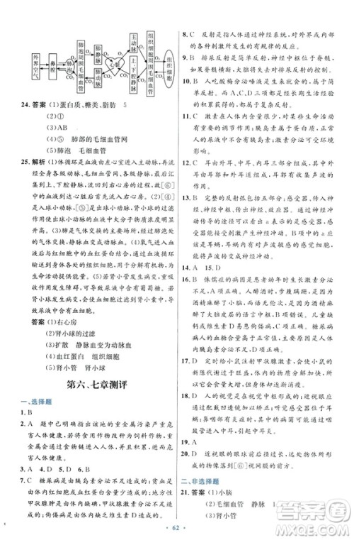 2019年初中同步测控优化设计七年级下册人教版中国历史答案 2019年初中同步测控优化设计七年级下册人教版中国历史答案