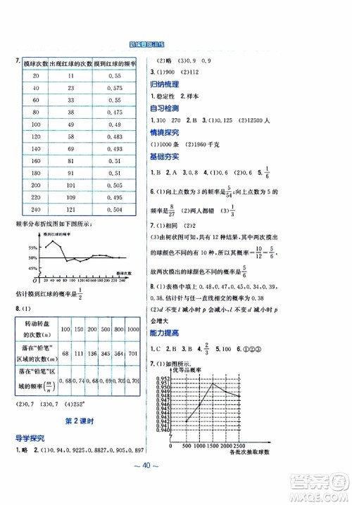 2019版新编基础训练九年级数学下册通用S版参考答案 2019版新编基础训练九年级数学下册通用S版参考答案