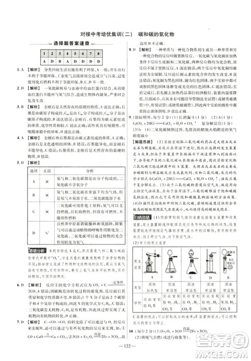 2019版人教版金考卷活页题选九年级下化学RJ名师名题单元双测卷答案