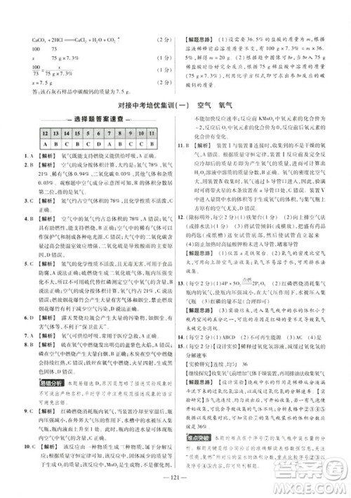 2019版人教版金考卷活页题选九年级下化学RJ名师名题单元双测卷答案