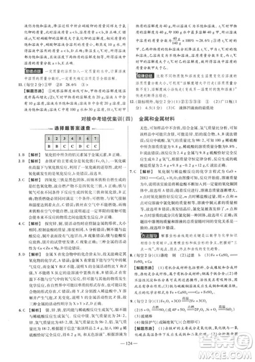 2019版人教版金考卷活页题选九年级下化学RJ名师名题单元双测卷答案 2019版人教版金考卷活页题选九年级下化学RJ名师名题单元双测卷答案