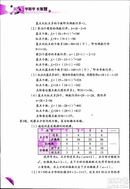 2019年学数学长智慧四年级下第8册第二版参考答案