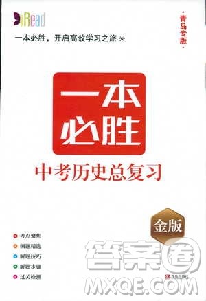 2019年一本必胜中考历史总复习金版青岛专版参考答案