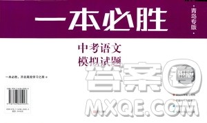 2019年一本必胜中考语文模拟试题银版青岛专版参考答案