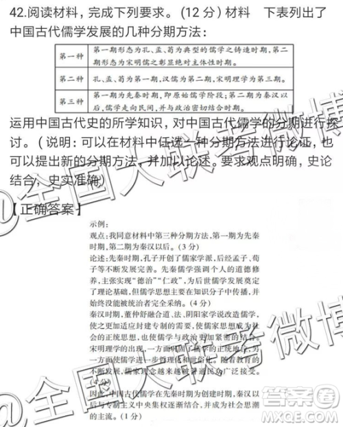 2019年全国普通高中高三四月大联考文理综参考答案 2019年全国普通高中高三四月大联考文理综参考答案