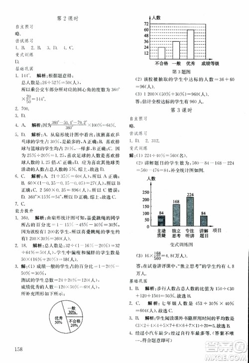五四制2019年初中基础训练数学六年级下册参考答案