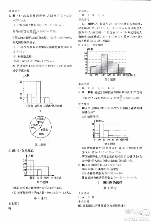 五四制2019年初中基础训练数学六年级下册参考答案 五四制2019年初中基础训练数学六年级下册参考答案