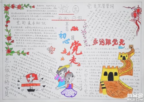 拥抱新时代争做新青年手抄报 新时代新青年手抄报图片