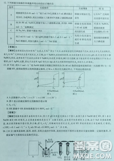 2019年普通高等学校招生全国统一考试高考仿真模拟信息卷押题卷十一理综试题及答案