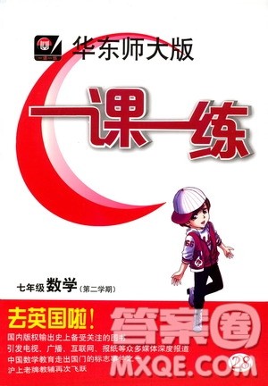 2019年华东师大版一课一练七年级数学第二学期参考答案