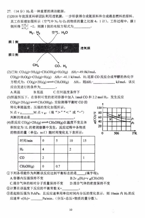2019年哈三中高三第三次联考理科综合试题及答案 2019年哈三中高三第三次联考理科综合试题及答案