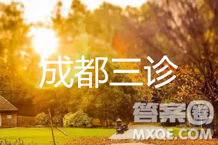 2019年成都三诊A卷文理数试题及答案 2019年成都三诊A卷文理数试题及答案