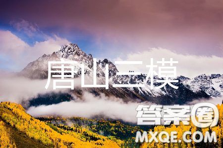 2019年唐山三模文理数试题及答案 2019年唐山三模文理数试题及答案
