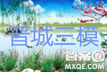 2019年晋城三模理科数学试题及参考答案 2019年晋城三模理科数学试题及参考答案