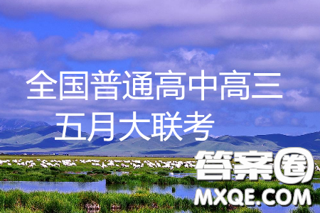 2019年全国普通高中高三五月大联考英语试题及参考答案 2019年全国普通高中高三五月大联考英语试题及参考答案
