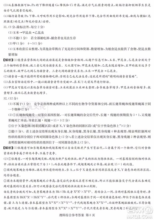 2019年普通高等学校招生全国统一考试考前演练六文理综试题及答案 2019年普通高等学校招生全国统一考试考前演练六文理综试题及答案