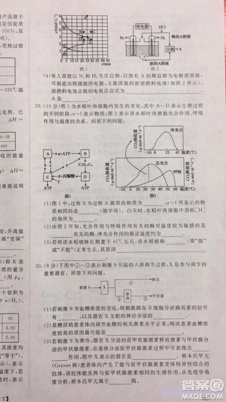 2019年普通高等学校招生全国统一考试冲刺预测卷四理科综合试题及答案 2019年普通高等学校招生全国统一考试冲刺预测卷四理科综合试题及答案