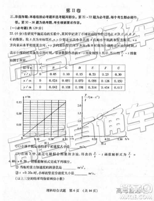 2019年枣庄四模理综试题及答案