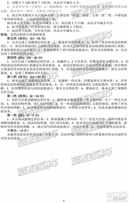 2019年南通四模英语试题及参考答案 2019年南通四模英语试题及参考答案