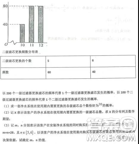 2019年河北省衡水中学下学期高三年级三模理数试题答案