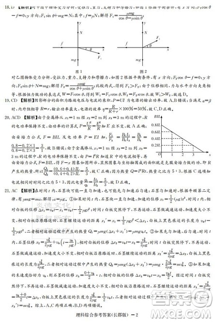 炎德英才大联考长郡中学2019届高考模拟卷二理综试题及答案 炎德英才大联考长郡中学2019届高考模拟卷二理综试题及答案