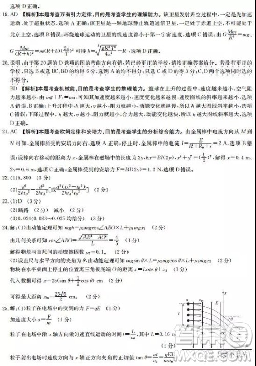 2019年河南省名校联盟冲刺压轴卷五理综试题及答案 2019年河南省名校联盟冲刺压轴卷五理综试题及答案