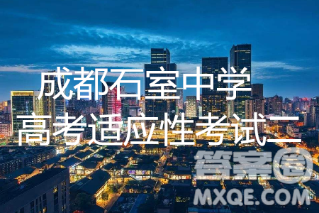 2019年成都石室中学高考适应性考试二语文试题及参考答案 2019年成都石室中学高考适应性考试二语文试题及参考答案