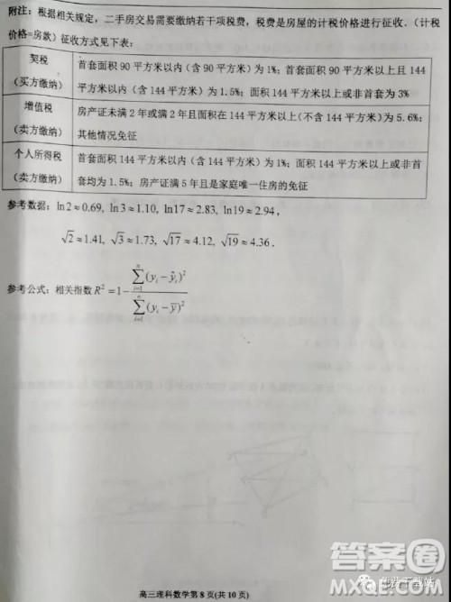 2019年6月3号衡水最终押题卷理数试题及答案 2019年6月3号衡水最终押题卷理数试题及答案