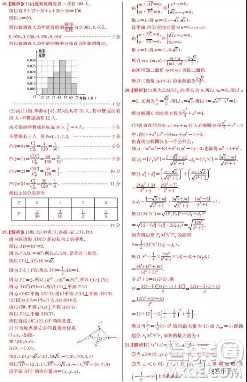 2019年高考终极猜押最后一卷理数试题及答案