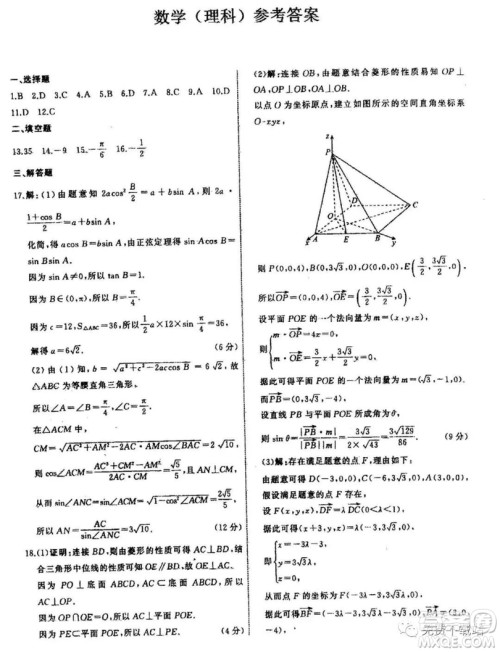 2019年衡水中学终极押题卷理数试题及答案