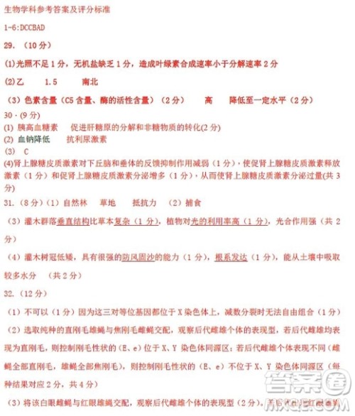 2019河北衡水中学高考前最后一次模拟理综试题及答案 2019河北衡水中学高考前最后一次模拟理综试题及答案