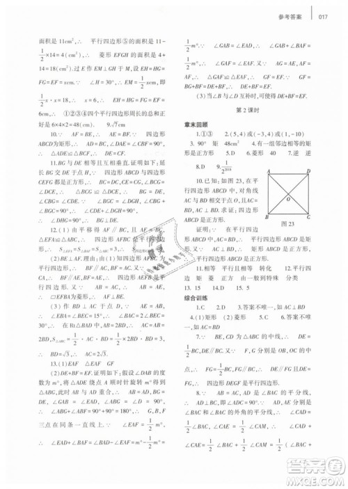 2019年基础训练八年级数学下册人教版大象出版社答案 2019年基础训练八年级数学下册人教版大象出版社答案