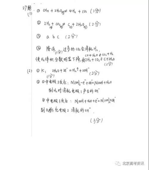 2019年高考真题北京卷理综试题及答案 2019年高考真题北京卷理综试题及答案