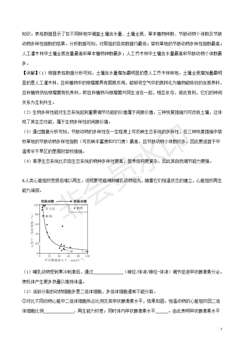 2019年天津卷高考理综试题及答案