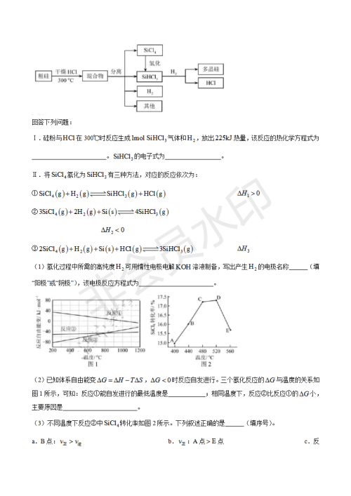 2019年天津卷高考理综试题及答案