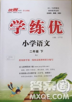 2019优翼丛书学练优小学语文二年级下RJ人教版参考答案 2019优翼丛书学练优小学语文二年级下RJ人教版参考答案