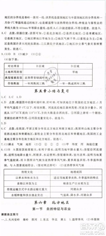 优翼丛书2019年学练优学科思维训练法八年级地理下册RJ人教版参考答案 优翼丛书2019年学练优学科思维训练法八年级地理下册RJ人教版参考答案