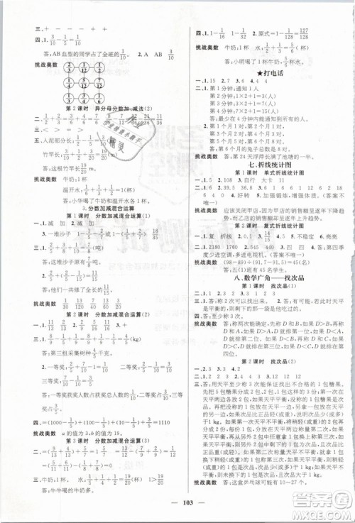 鸿鹄志文化2019年名师测控五年级数学下册RJ人教版参考答案 鸿鹄志文化2019年名师测控五年级数学下册RJ人教版参考答案