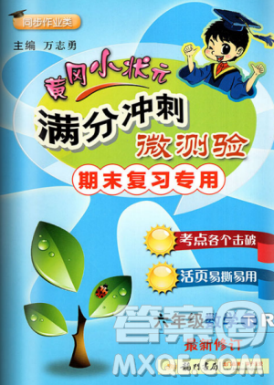 2019年人教版黄冈小状元满分冲刺微测验期末复习专用六年级数学下册答案