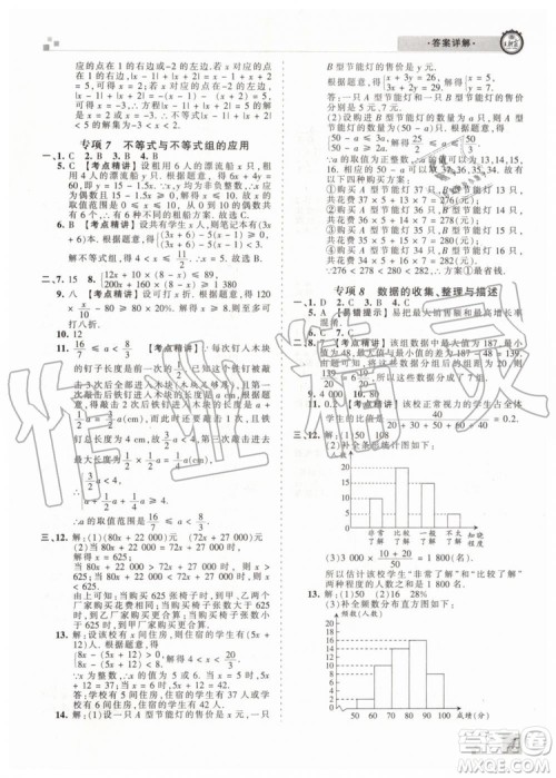 王朝霞各地期末试卷精选2019年七年级数学下册人教版河南专版答案 王朝霞各地期末试卷精选2019年七年级数学下册人教版河南专版答案